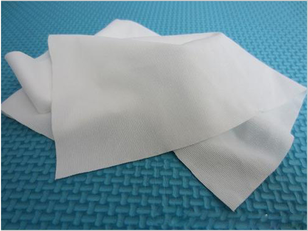 Non-woven fabric for sanitary materials-wiping cloth